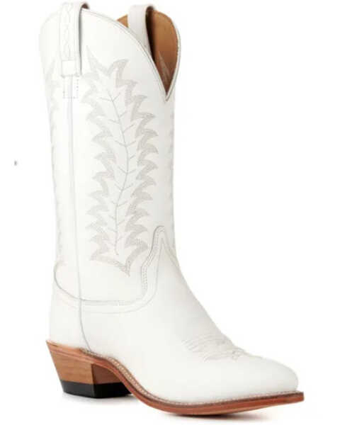 Image #1 - Old West Women's Western Boots - Pointed Toe , White, hi-res