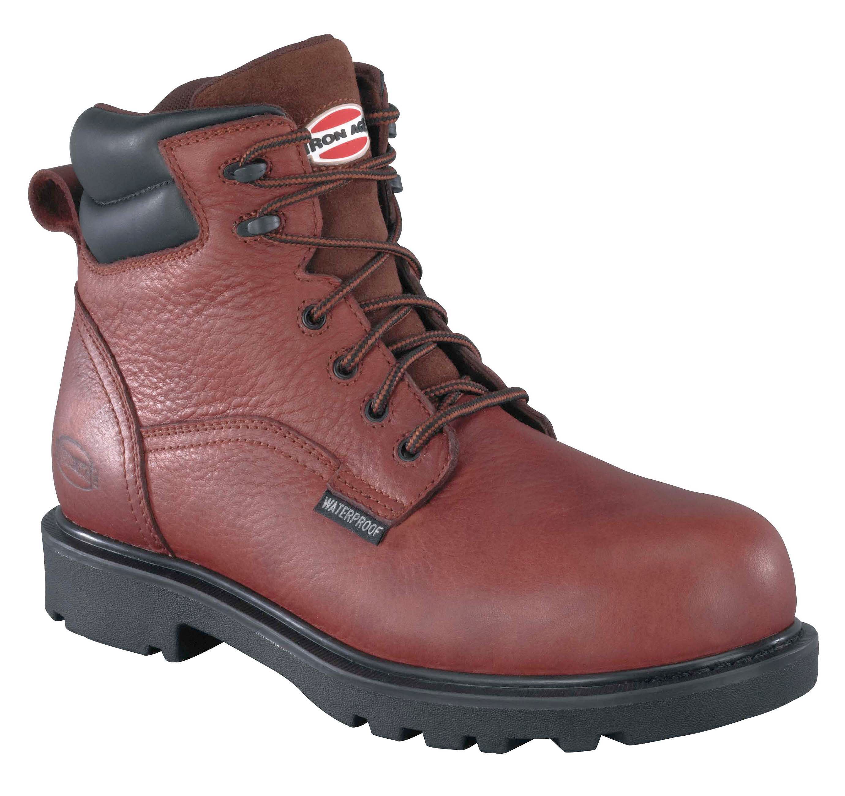 Iron Age Men's Hauler Waterproof Work Boots - Composite Toe, Brown, hi-res