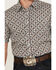 Image #4 - Gibson Men's Brightwood Paisley Print Short Sleeve Button-Down Western Shirt, Steel, hi-res