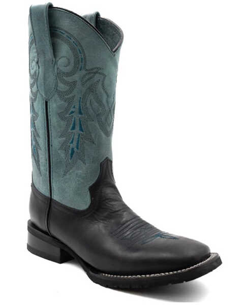Image #1 - Ferrini Men's Maverick Western Boots - Broad Square Toe, Black, hi-res