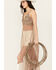 Image #2 - Wonderwest Women's Mountain Trail Embellished Mesh Maxi Cami, Brown, hi-res