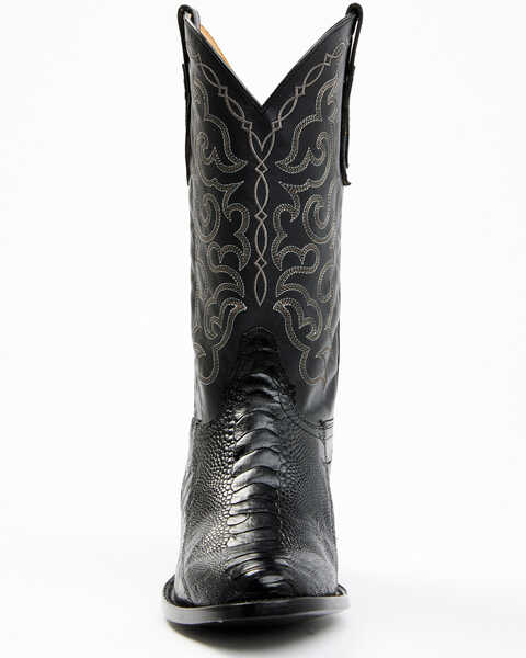 Image #5 - Cody James Men's Exotic Ostrich Leg Western Boots - Medium Toe, Black, hi-res
