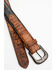Image #2 - Cody James Men's Etched Caiman Antique Belt , Black/brown, hi-res