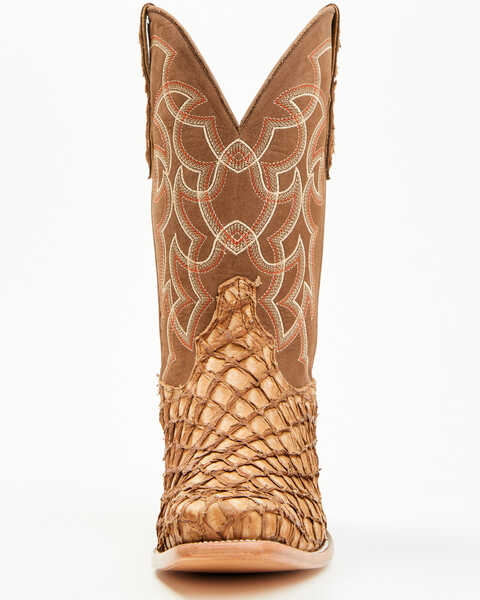 Image #4 - Cody James Men's Exotic Pirarucu Western Boots - Square Toe , Brown, hi-res