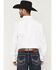 Image #4 - Cody James Men's Basic Solid Long Sleeve Button-Down Stretch Western Shirt - Tall, White, hi-res