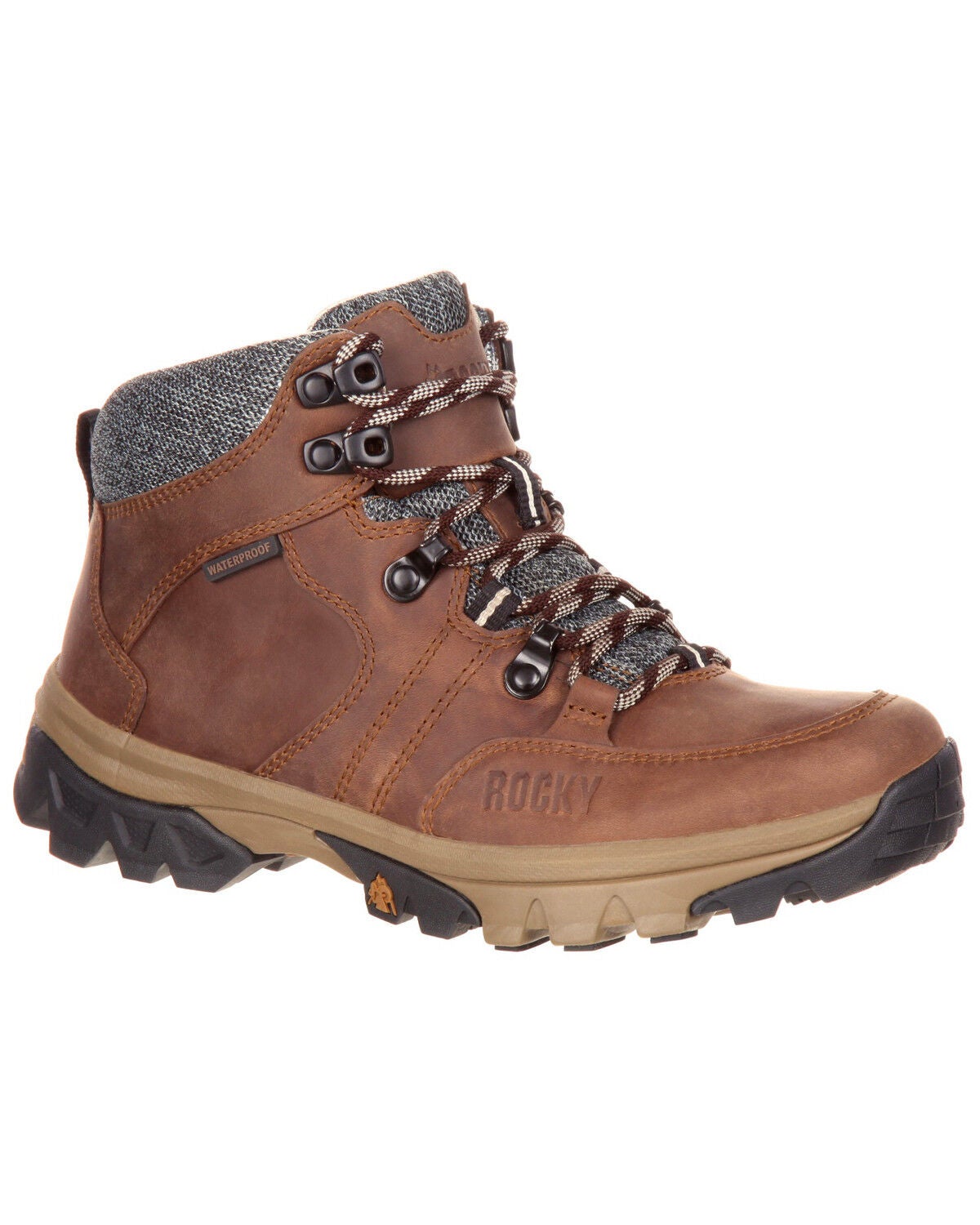Rocky Women's 5" Endeavor Point Waterproof Outdoor Shoes - Round Toe, Brown, hi-res