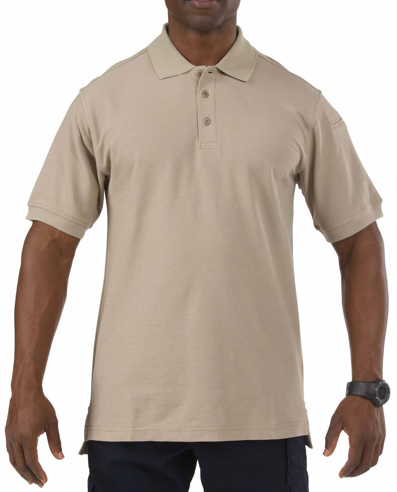 5.11 Tactical Utility Short Sleeve Polo Shirt, Tan, hi-res