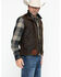 Image #4 - Outback Trading Co Men's Sawbuck Flannel Lined Oilskin Zip-Front Vest, Sage, hi-res