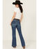 Image #3 - Wrangler Retro Women's Bessie Dark Wash High Rise Trouser Denim Jeans , Dark Wash, hi-res