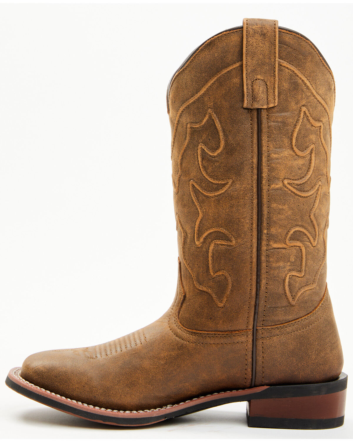Image #3 - Laredo Women's Megan Western Boots - Broad Square Toe, Tan, hi-res