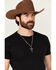Image #1 - Cody James Men's Two-Tone Textured Cross Necklace, Silver, hi-res