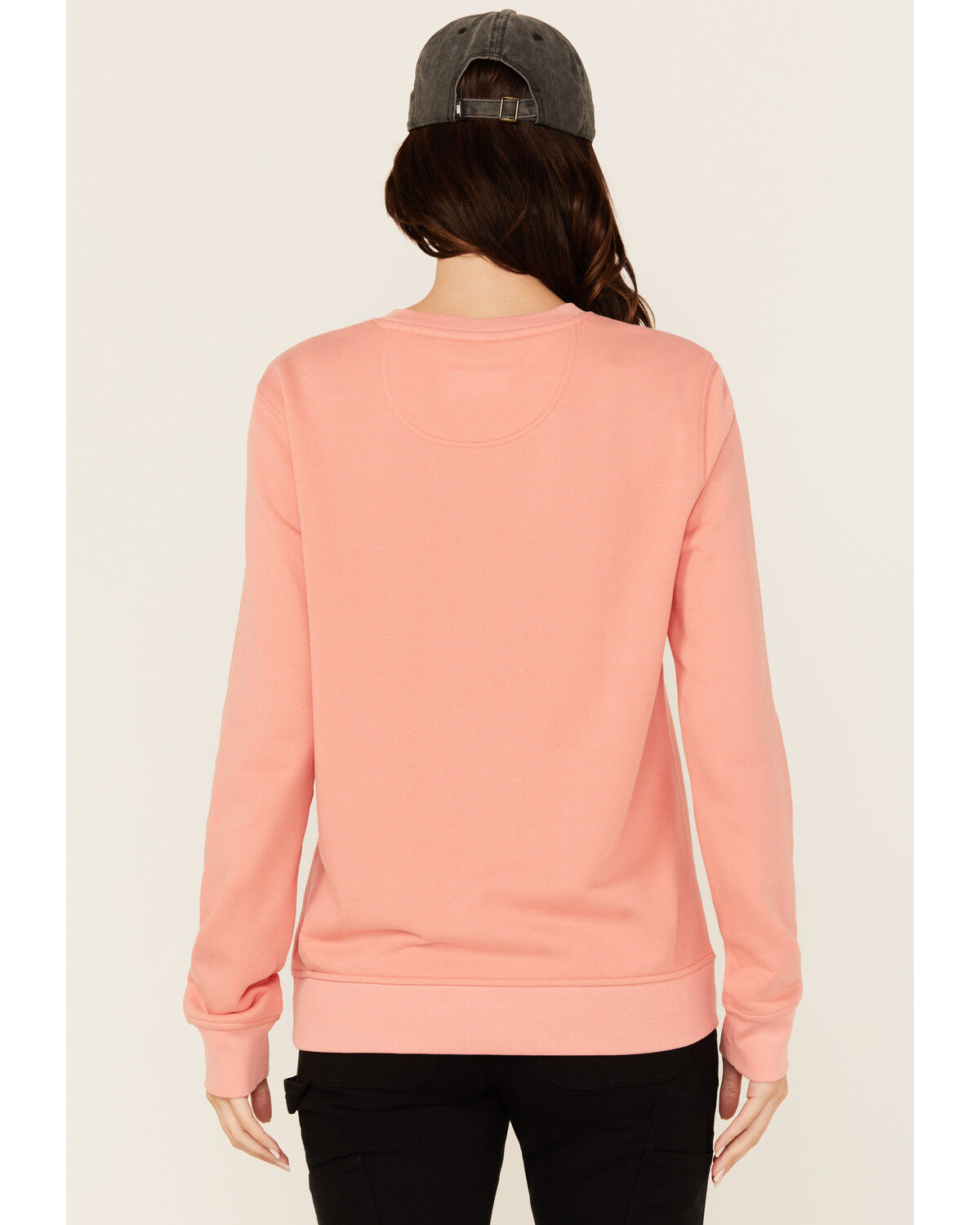 Image #4 - Carhartt Women's Tencel™ Fiber Series Relaxed Fit Sweatshirt, Coral, hi-res
