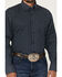Image #3 - George Strait by Wrangler Men's Floral Striped Print Long Sleeve Button-Down Stretch Western Shirt - Tall, Blue, hi-res