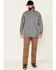 Image #2 - Ariat Men's FR Plaid Print Long Sleeves Button-Down Work Shirt - Tall, Navy, hi-res