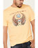 Junk Food Clothing Men's Journey Logo Graphic T-Shirt , Yellow, hi-res