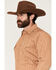 Image #2 - Ely Walker Men's Conversation Stripe Print Long Sleeve Snap Western Shirt, Gold, hi-res