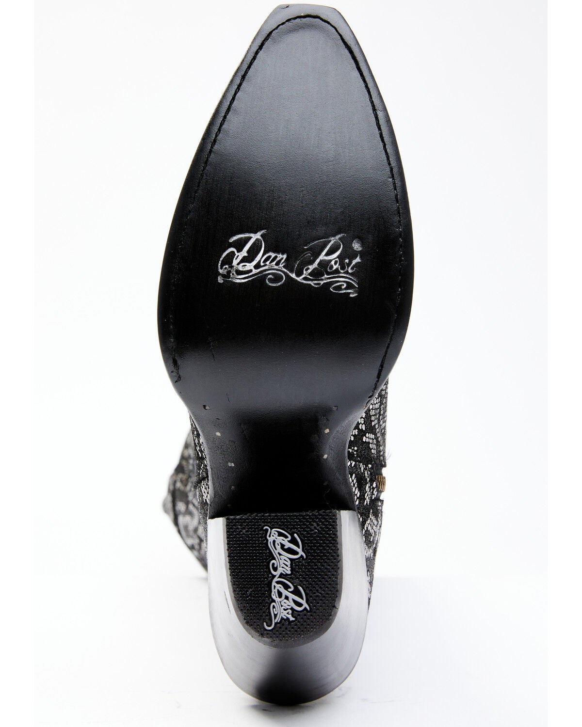 Image #7 - Dan Post Women's Black Snake Print Western Boots - Snip Toe, , hi-res