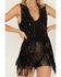 Image #3 - Wonderwest Women's Foiled Suede Vest, Black, hi-res