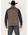 Image #4 - George Strait by Wrangler Men's Zip Logo Vest, Brown, hi-res
