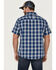 Image #4 - Brothers and Sons Men's Performance Plaid Short Sleeve Button Down Western Shirt, Blue, hi-res