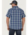 Image #4 - Brothers and Sons Men's Performance Plaid Short Sleeve Button Down Western Shirt , Blue, hi-res
