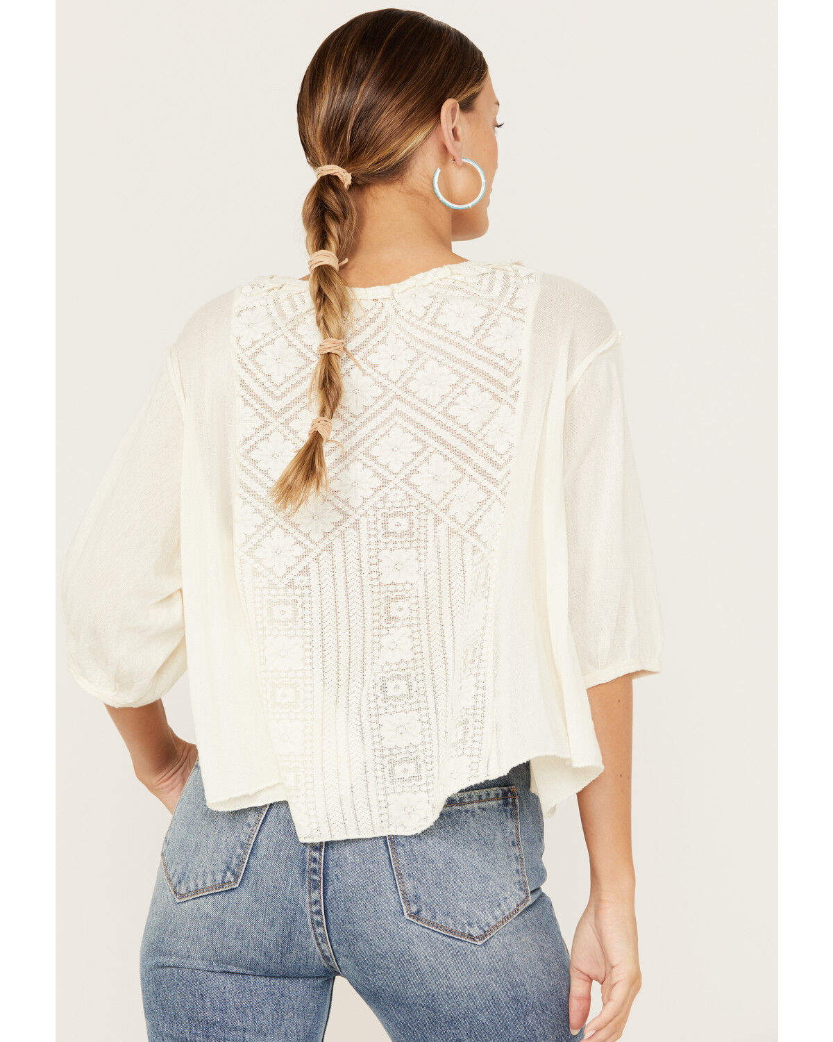 Image #4 - Free People Women's Mae Top, Ivory, hi-res