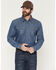 Image #1 - Cody James Men's FR Playa Ripstop Denim Long Sleeve Snap Work Shirt, Light Wash, hi-res