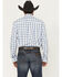 Image #4 - George Strait by Wrangler Men's Plaid Print Long Sleeve Button-Down Stretch Western Shirt - Big, White, hi-res