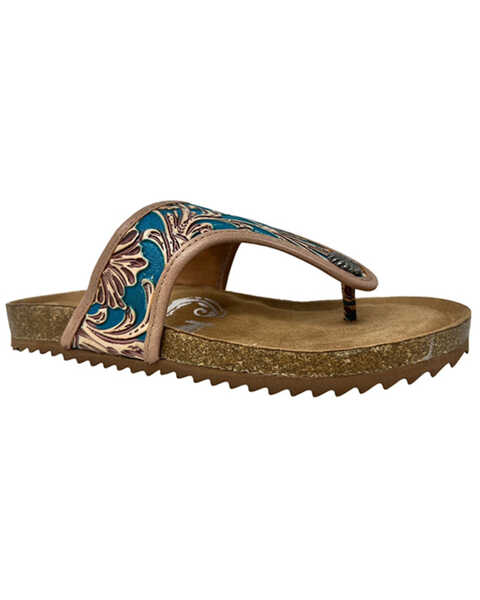 Very G Women'a Darla Sandals, Turquoise, hi-res