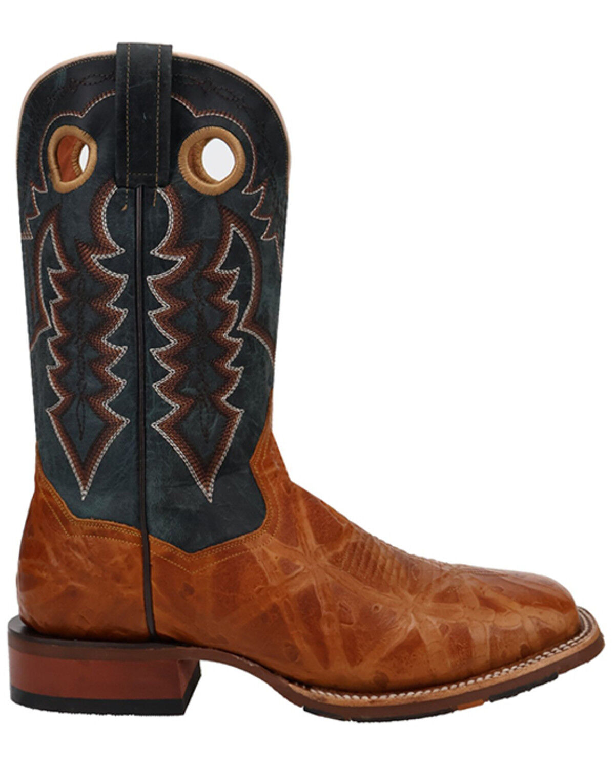Image #2 - Dan Post Men's Pull-On Western Boots - Broad Square Boots, Honey, hi-res