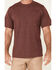 Image #3 - Hawx Men's Solid Burgundy Forge Short Sleeve Work Pocket T-Shirt, Burgundy, hi-res