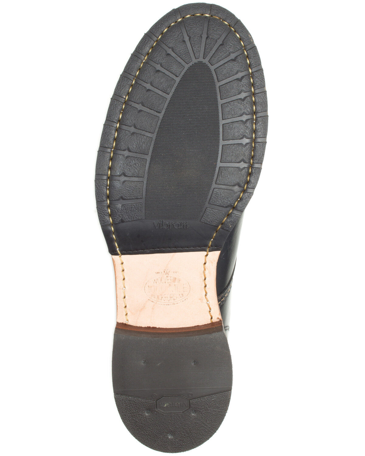 Image #5 - Wolverine Men's 1000 Mile Cap-Toe Work Boots - Soft Toe, Black, hi-res