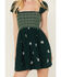 Image #3 - Free People Women's Tory Floral Smocked Mini Dress, Green, hi-res