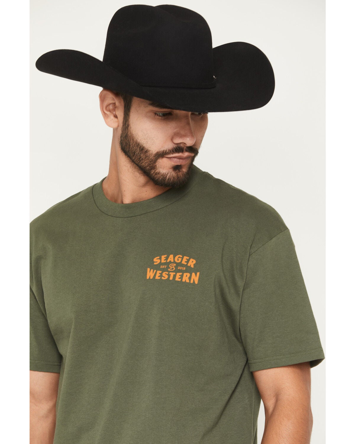 Image #3 - Seager Men's America's Choice Short Sleeve Graphic T-Shirt, Green, hi-res