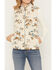 Image #4 - Shyanne Women's Floral Print Sherpa Vest, Cream, hi-res