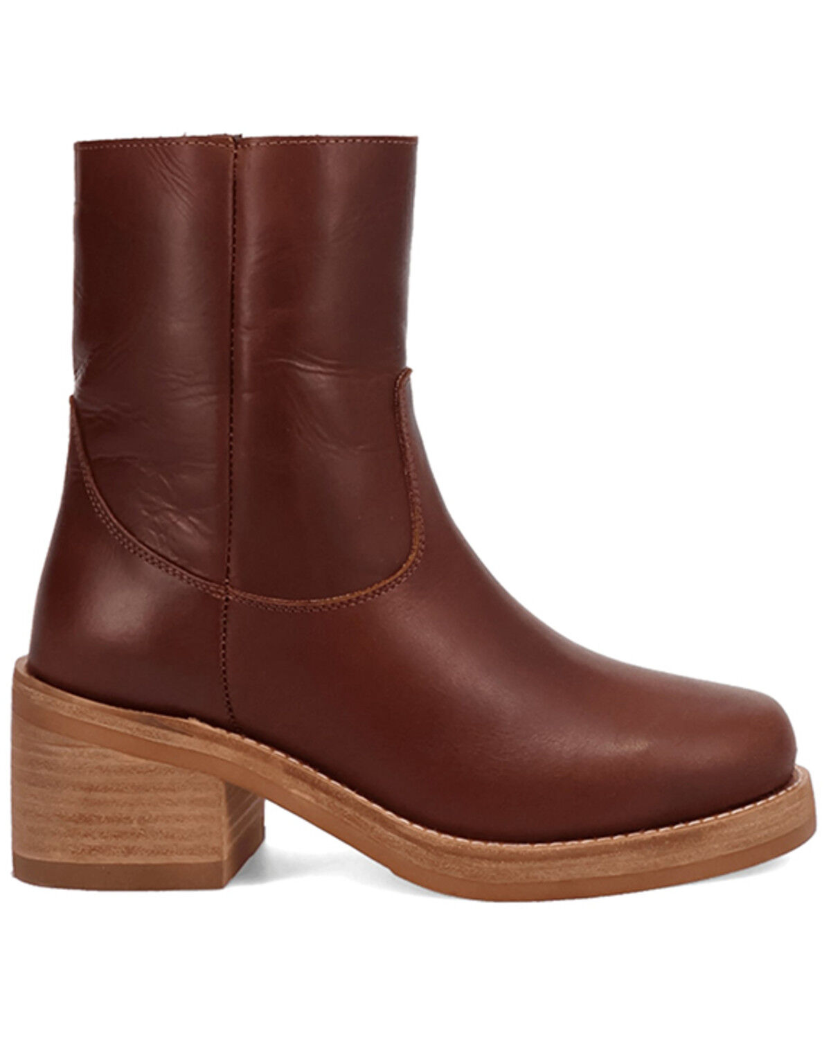 Image #2 - Dingo Women's Roxy Fashion Booties - Round Toe, Brown, hi-res