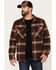 Image #1 - Powder River Outfitters Men's Plaid Print Full-Zip Wool Jacket, Burgundy, hi-res