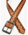 Image #2 - Cody James Men's Dawson Vintage Tooled Edge Belt, Caramel, hi-res