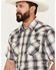 Image #3 - Rodeo Clothing Men's Plaid Print Short Sleeve Snap Western Shirt, Yellow, hi-res
