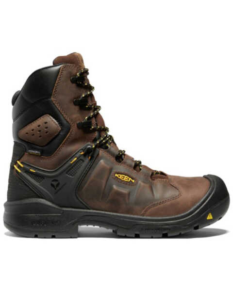 Image #2 - Keen Men's Dover Waterproof Work Boots - Carbon Toe, Brown, hi-res