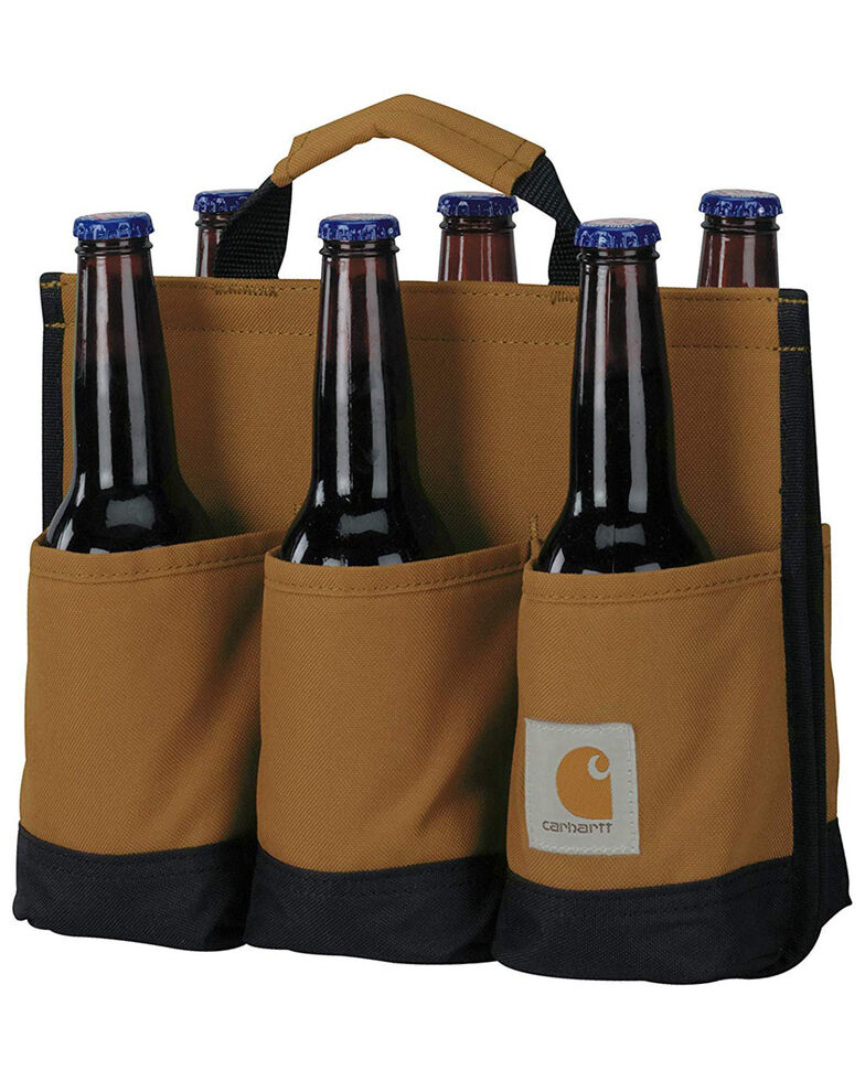 Carhartt Brown Insulated 6-Pack Work Caddy , Brown, hi-res