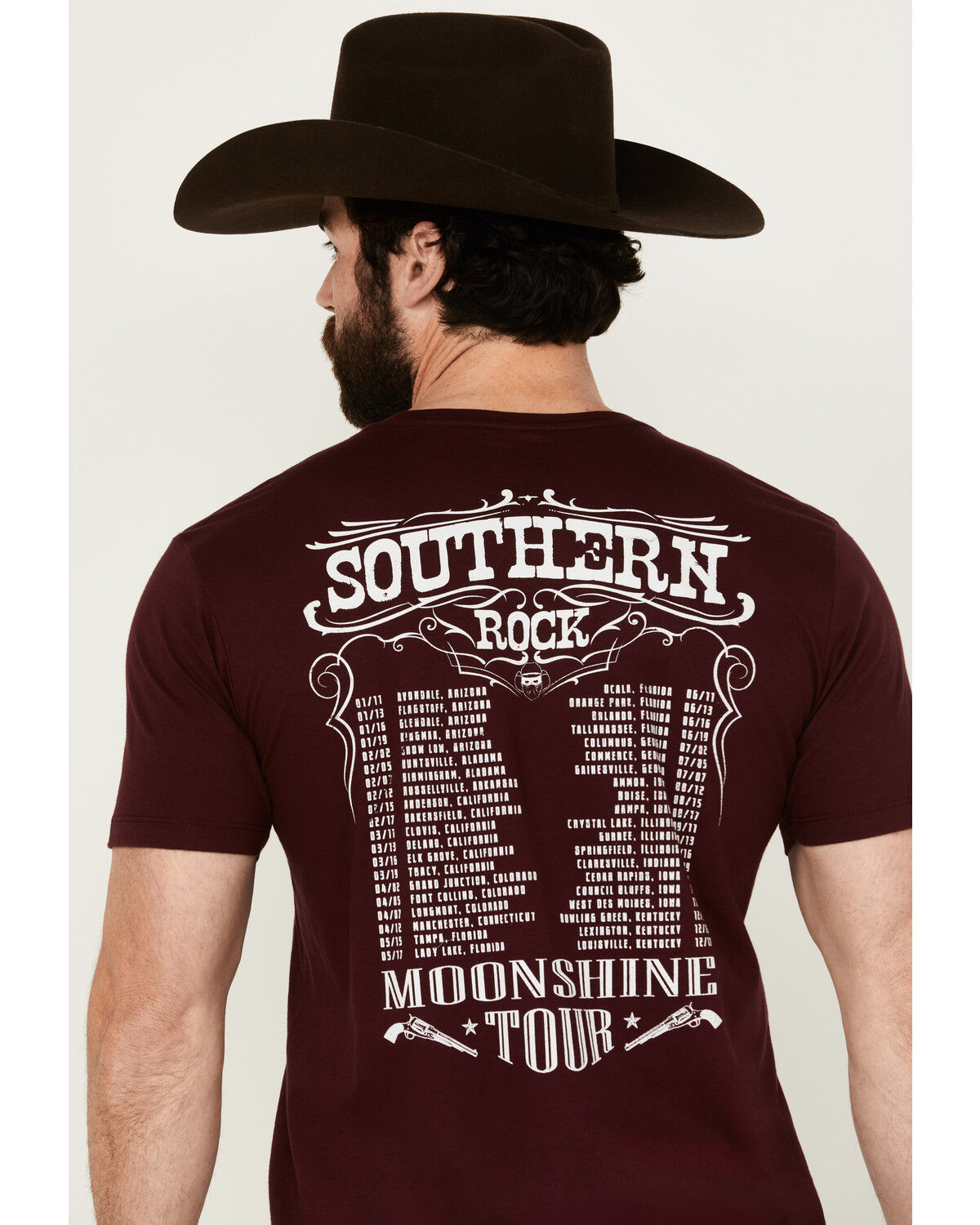 Image #4 - Moonshine Spirit Men's Southern Bandit Short Sleeve Graphic T-Shirt, Burgundy, hi-res