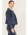 Image #3 - Levi's Women's Worn In Original Sherpa Trucker Jacket, Blue, hi-res