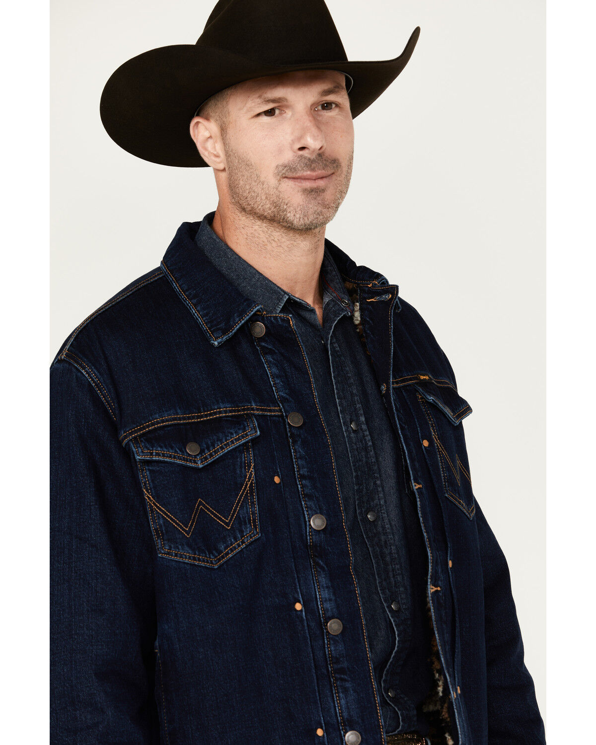 特別価格 Trucker Lined Sherpa Vintage Men's Wrangler Jacket Country - ジャケット・アウター
