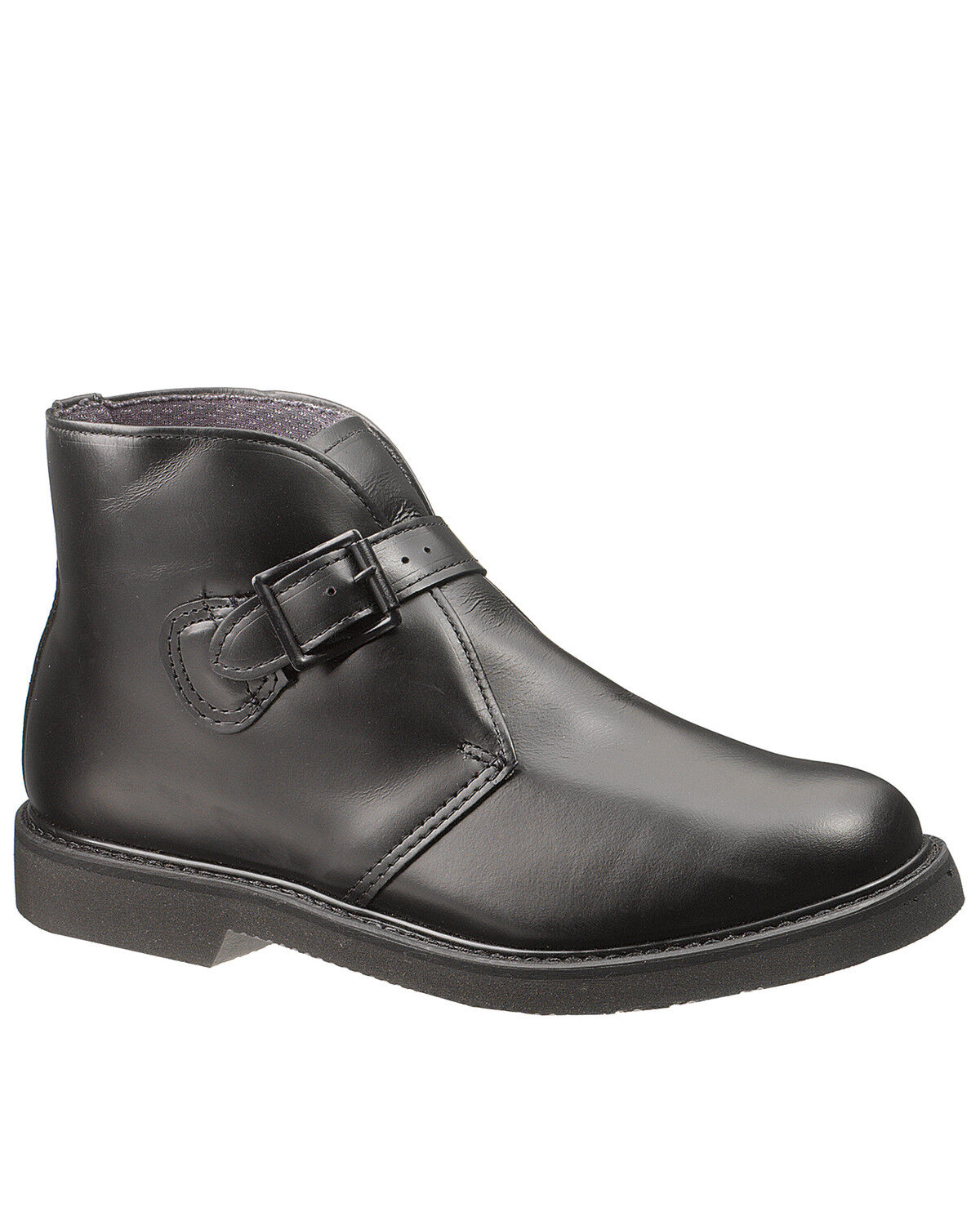 Image #1 - Bates Men's Buckle Chukka Boots - Round Toe, Black, hi-res