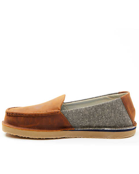 Image #3 - Wrangler Footwear Men's Slip-On Loafers - Moc Toe, Brown, hi-res
