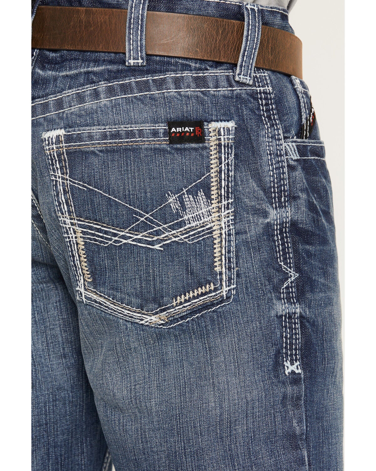 Image #7 - Ariat Men's FR M4 Ridgeline Bootcut Work Jeans, Denim, hi-res