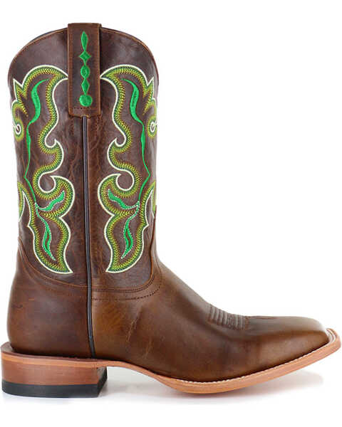 Image #2 - Cody James Men's Damiano Embroidered Western Boots - Broad Square Toe, Brown, hi-res