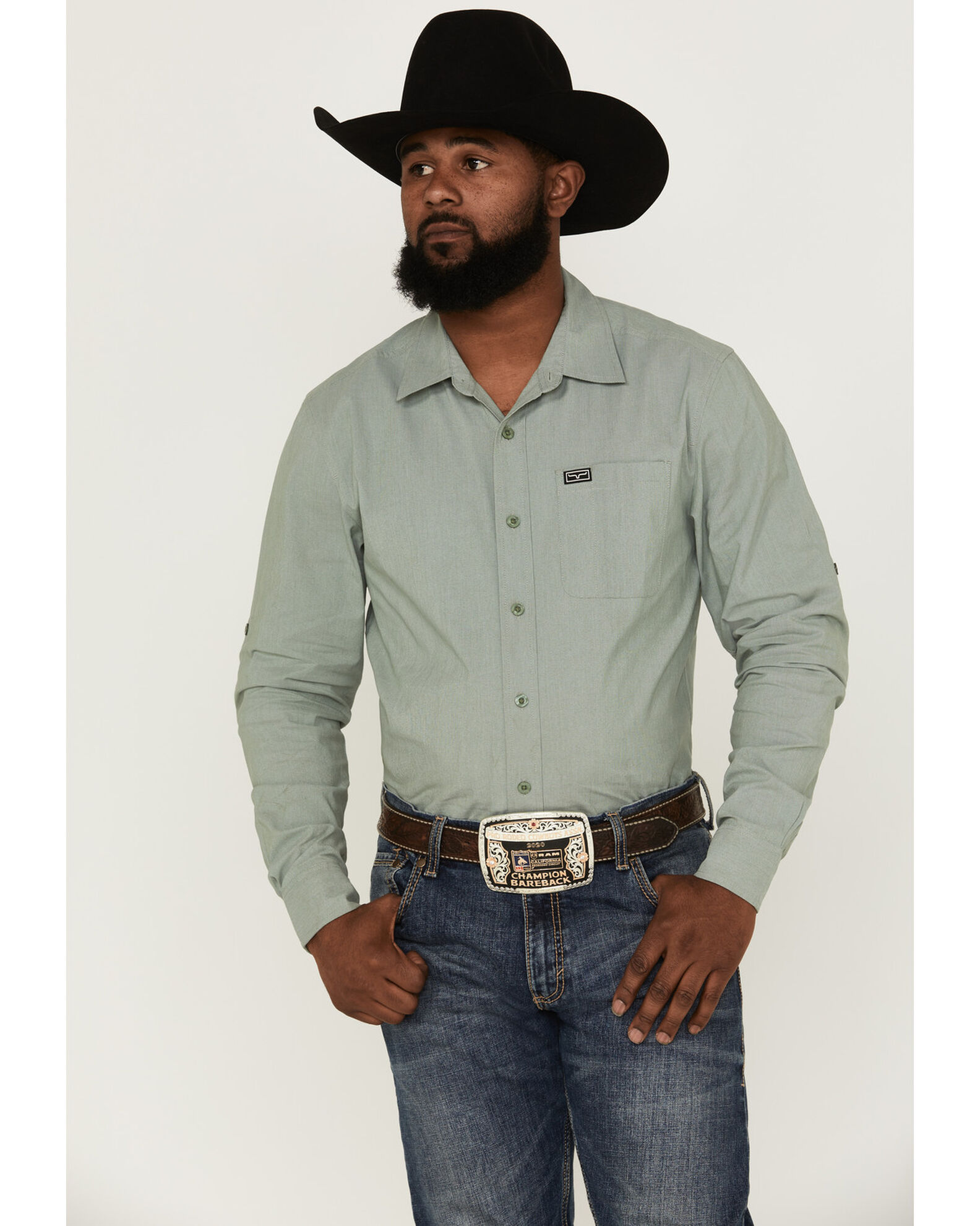 Sage green button cheap up shirt mens