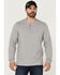 Image #1 - Brothers and Sons Men's Solid Heather Slub Long Sleeve Henley Shirt, Light Grey, hi-res